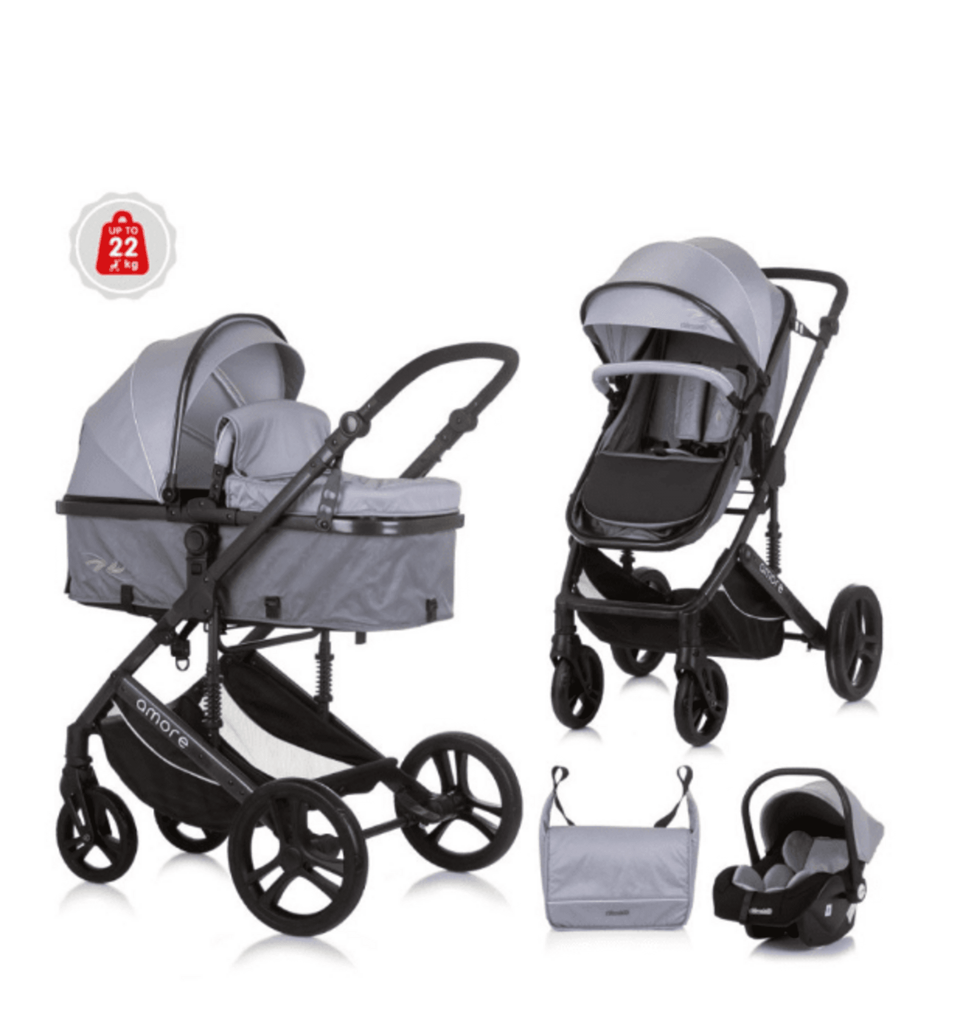 CARRITO 3 PIEZAS AMORE - 12