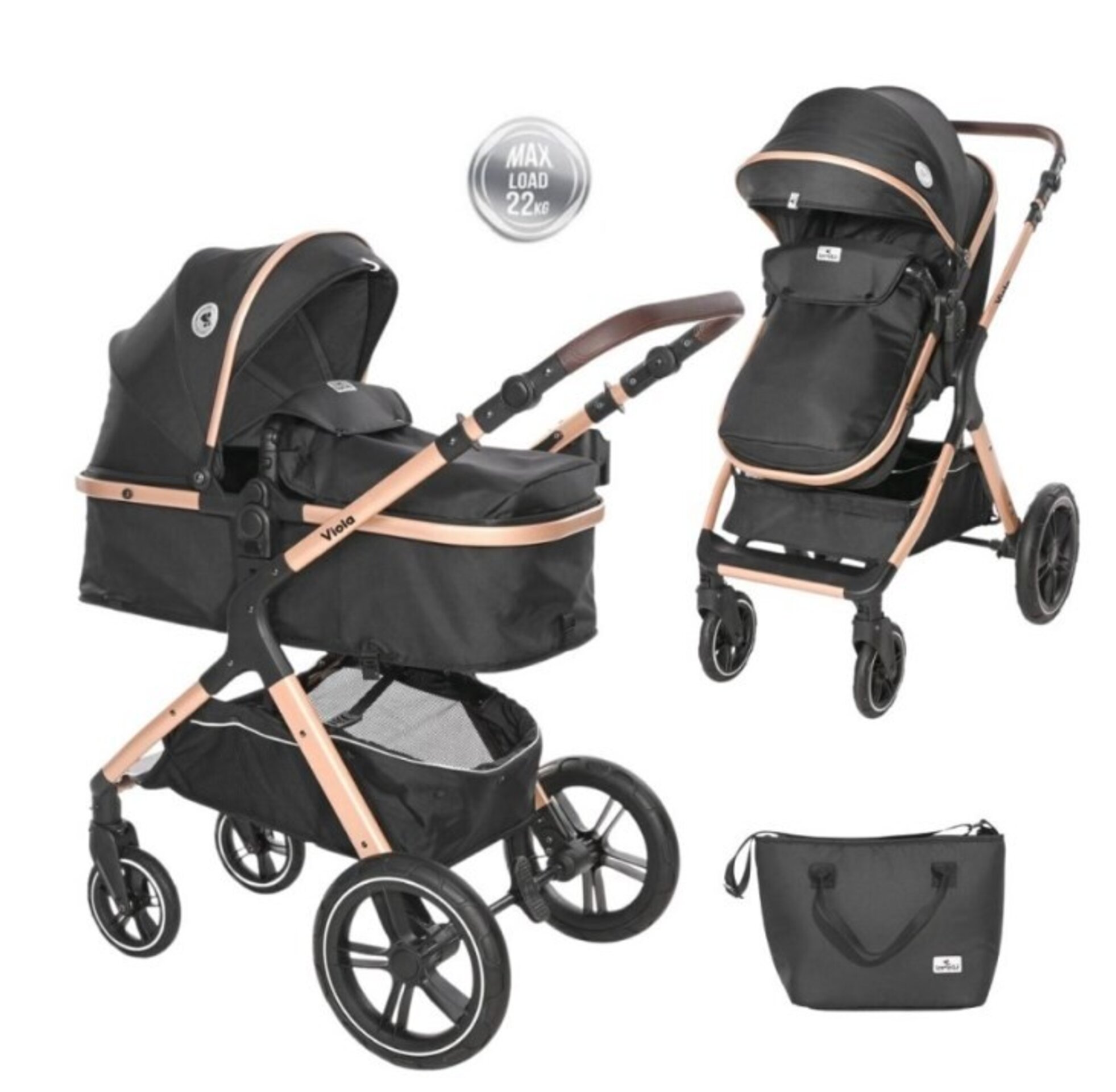 CARRITO 2 PIEZAS VIOLA - 1