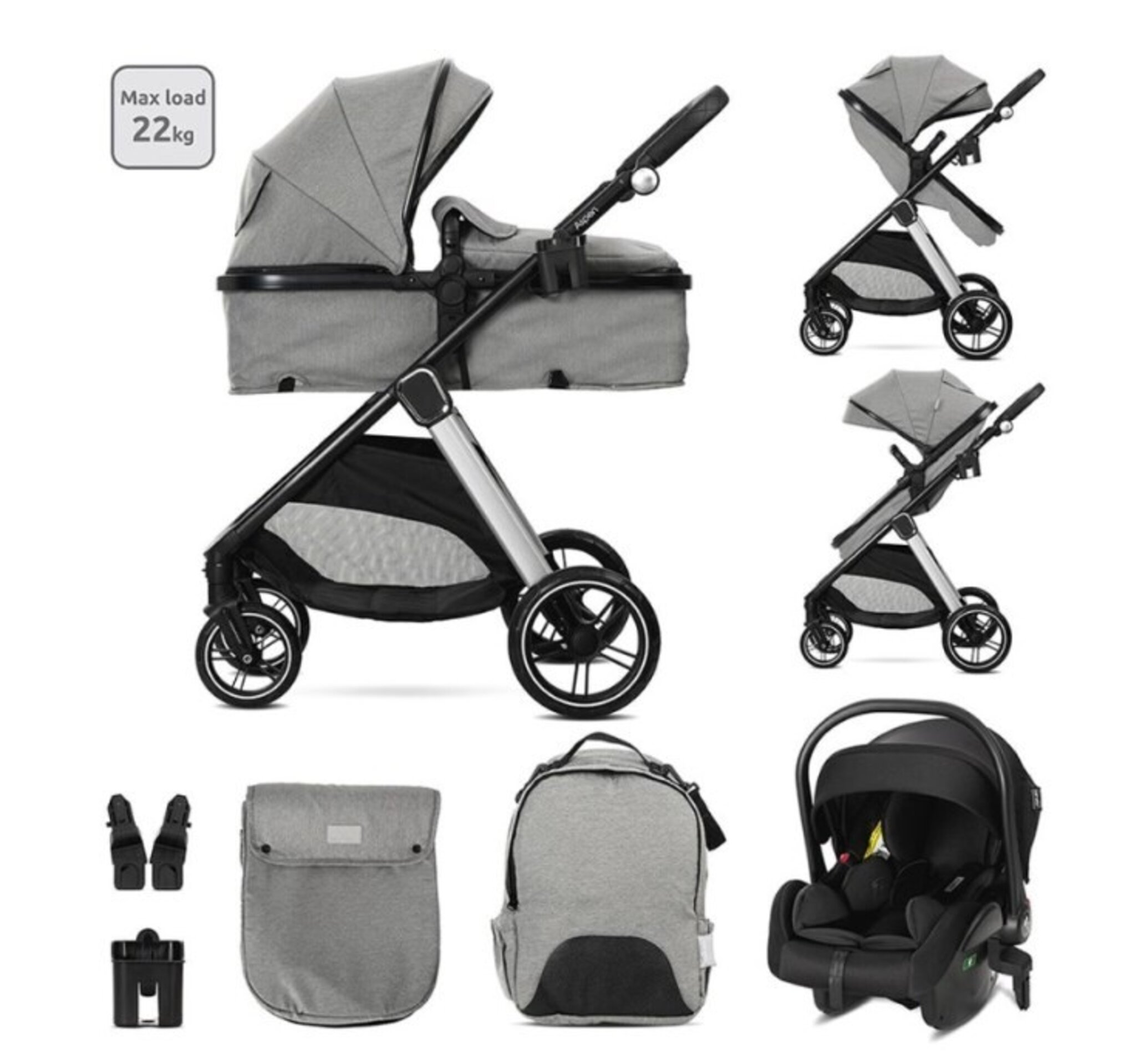 CARRITO 3 PIEZAS ASPEN - 3