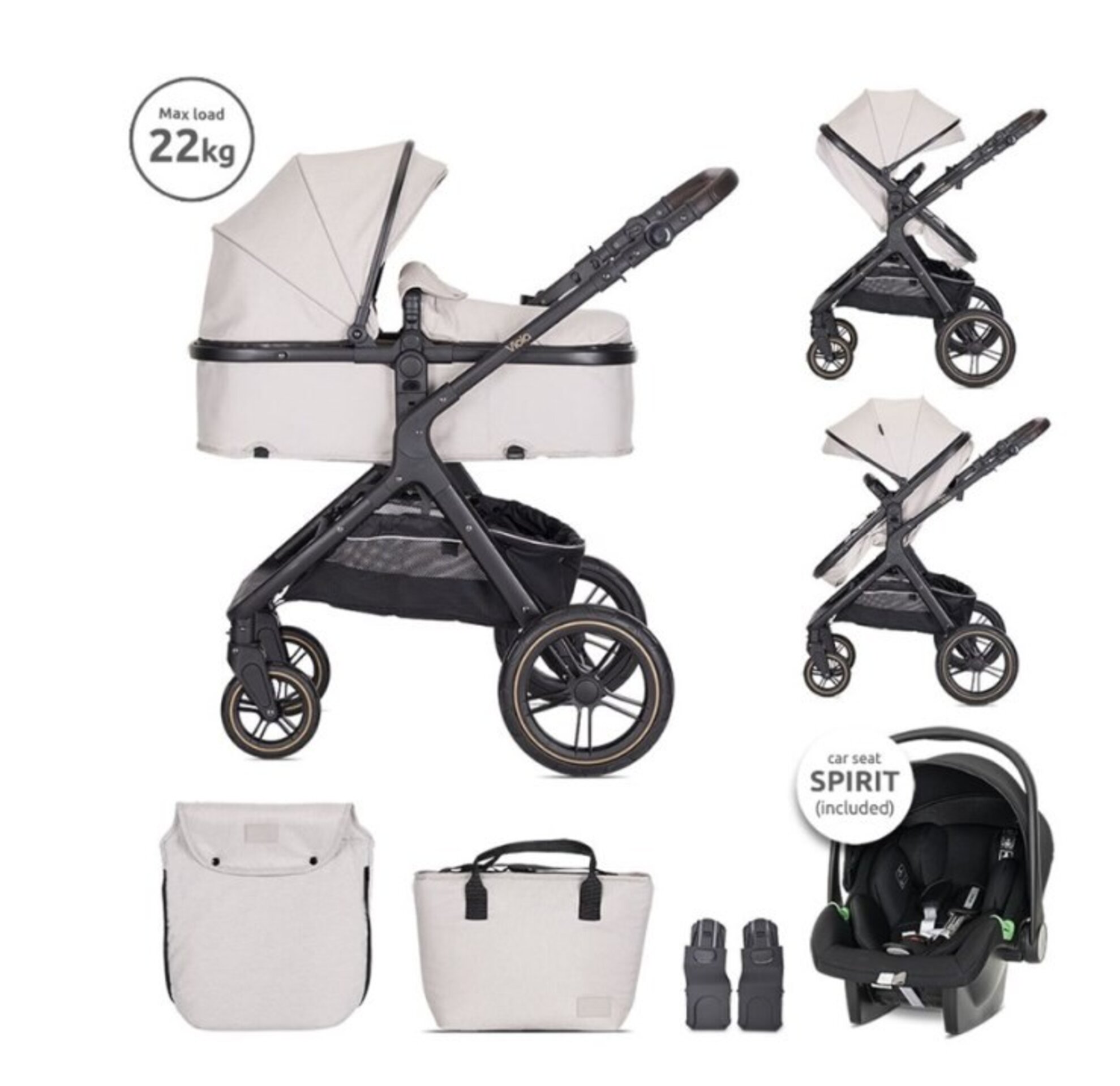 CARRITO 3 PIEZAS VIOLA - 2