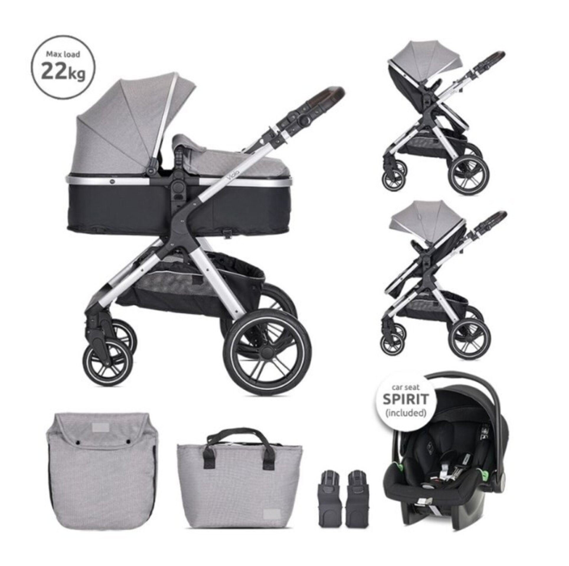 CARRITO 3 PIEZAS VIOLA - 3