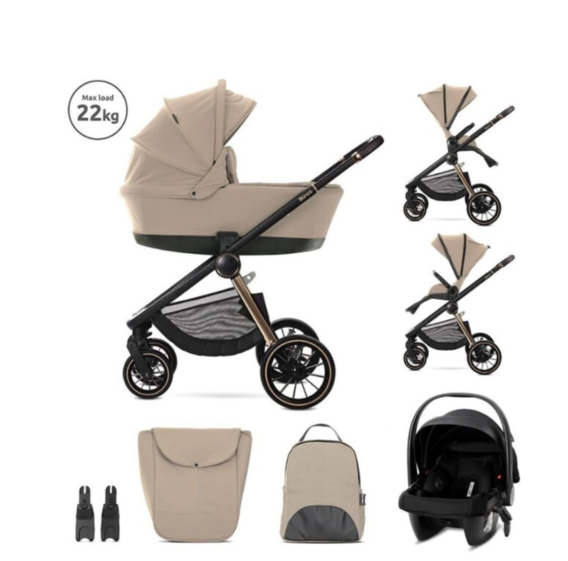 CARRITO 3 PIEZAS BIANCA - 12