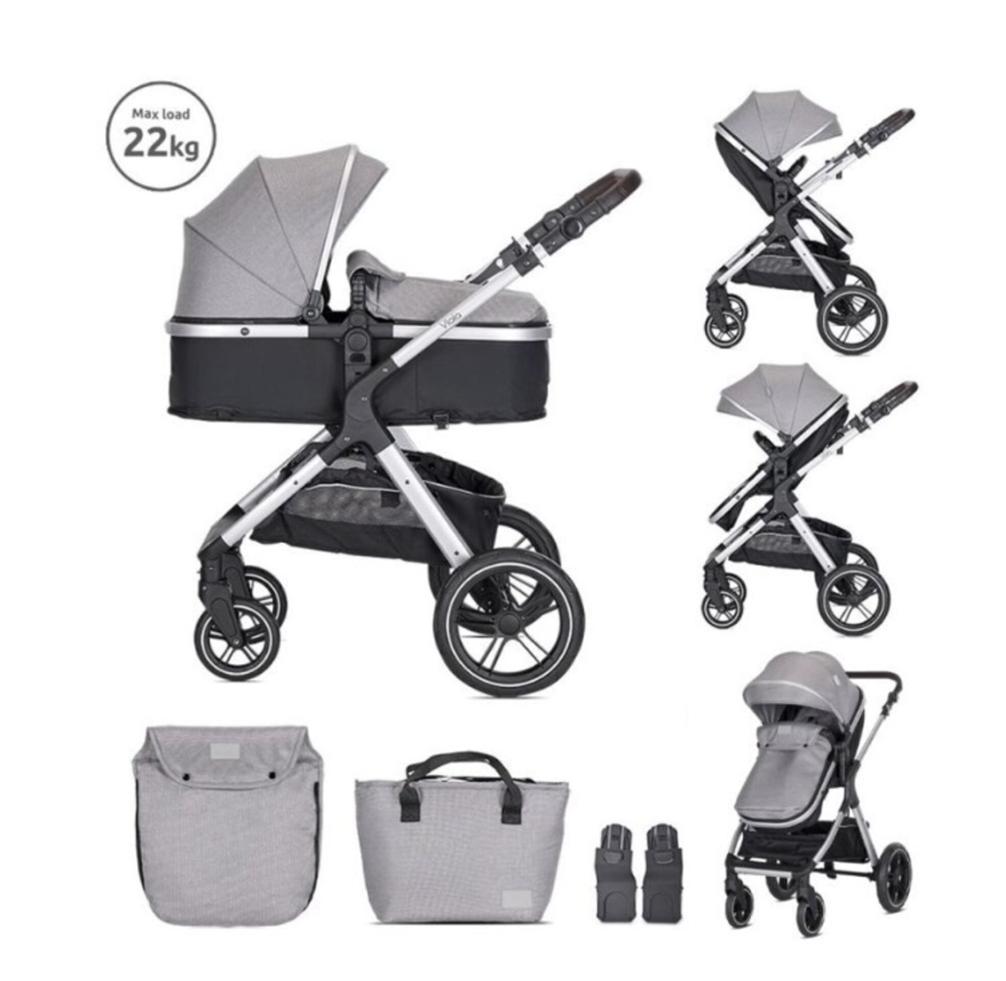 CARRITO 2 PIEZAS VIOLA - 11