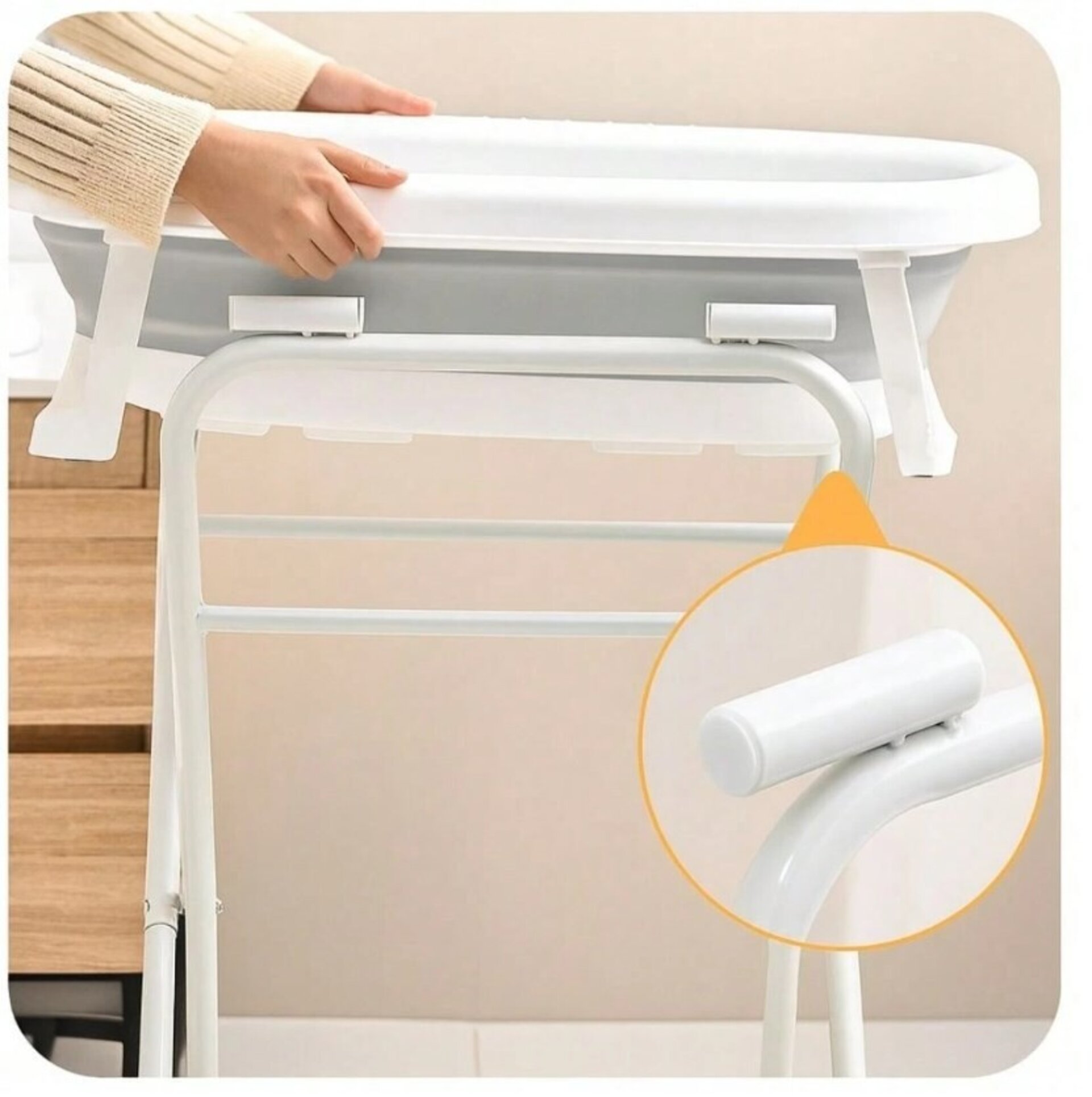 BAÑERA PLEGABLE CON TERMÓMETRO - 2