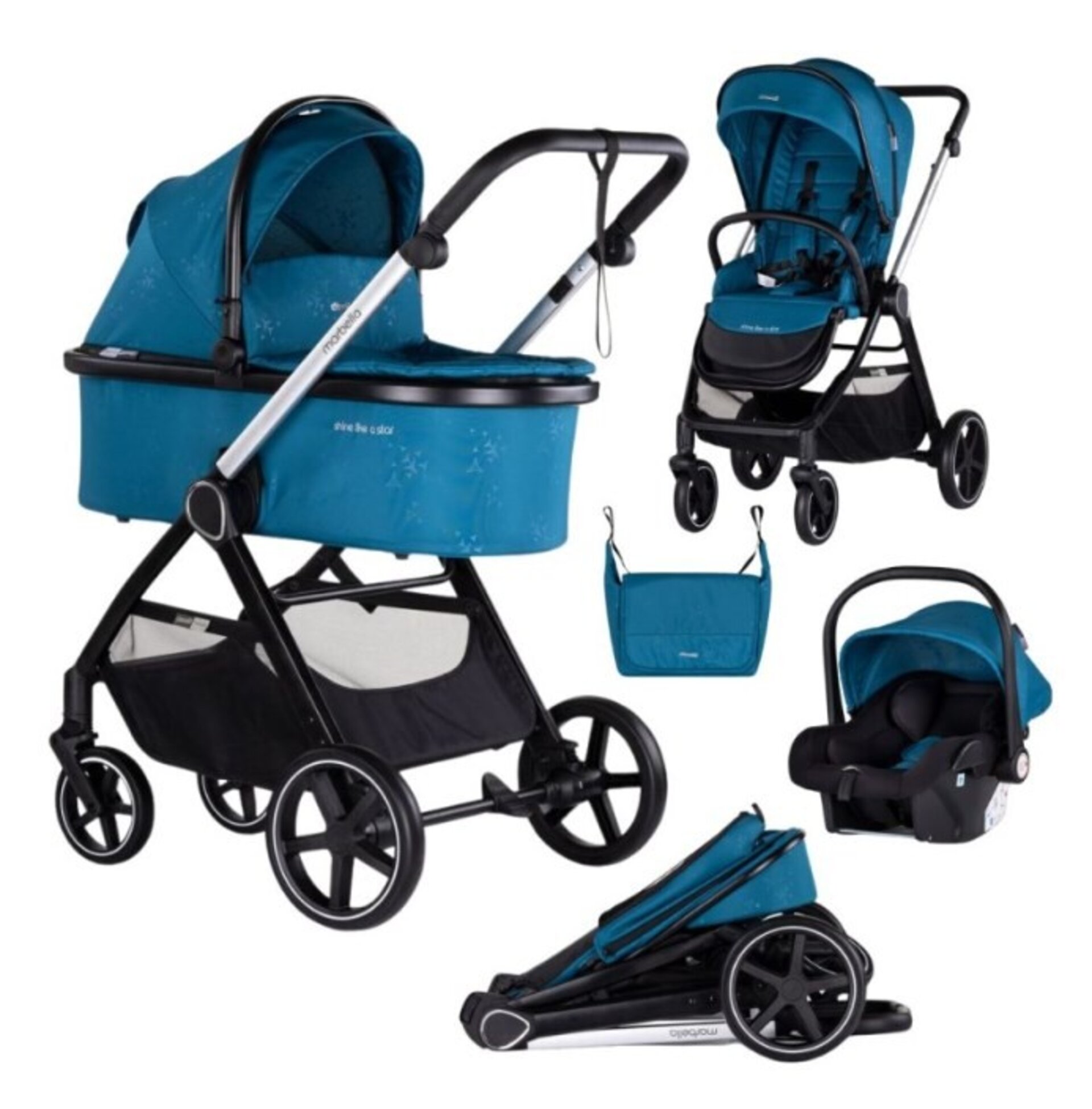 CARRITO 3 PIEZAS MARBELLA - 1